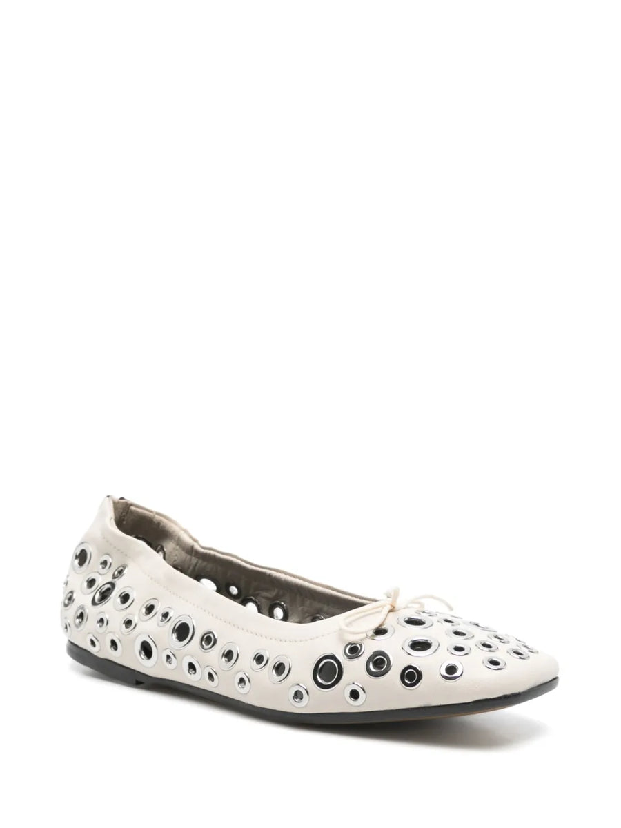 フラットシューズ Golden Goose 'Amy' ballet flats Golden Goose Amy leopard-print ballet flats | The Fashion Square