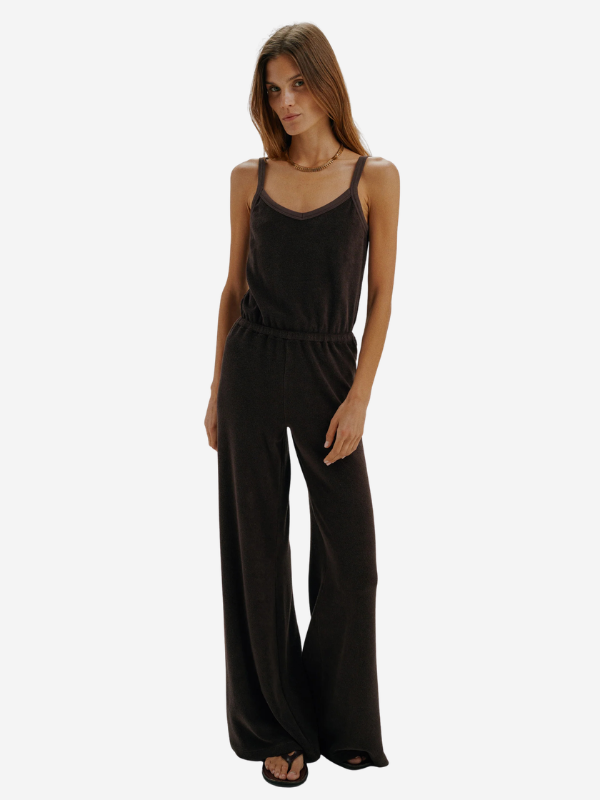 tmtm☆ENOF dressy jumpsuit Elma Jumpsuit in Truffle – ZOË