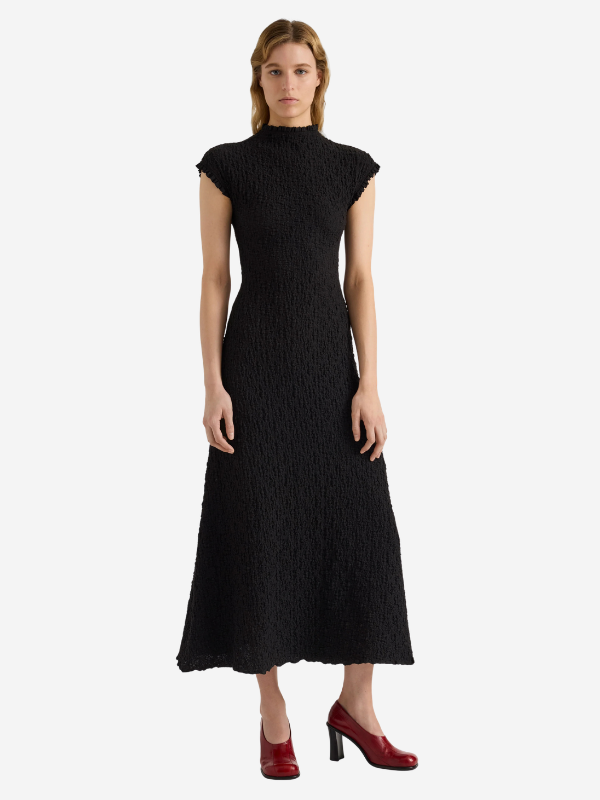 cleo formal dresses Proenza Schouler White Label Dress | Black | Size S Long Sleeve Lace Dress new-designs Cleo Embellished Sleeveless Midi Color:Stallion Brown