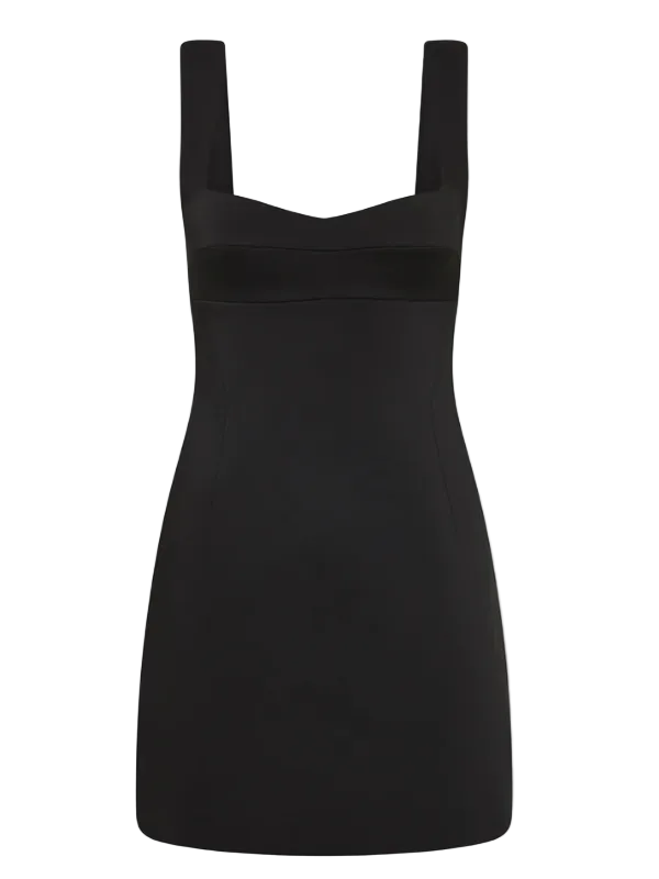Shop Alizee Structured Mini Dress in Black – ZOË