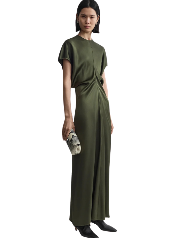 toteme dress green Shop Toteme's Slouch Waist in Dark – ZOË dresser knobs brass