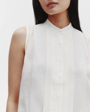 Adele Top with Sequins in Ivory