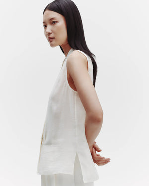 Adele Top with Sequins in Ivory