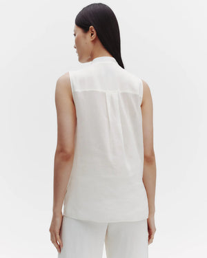 Adele Top with Sequins in Ivory
