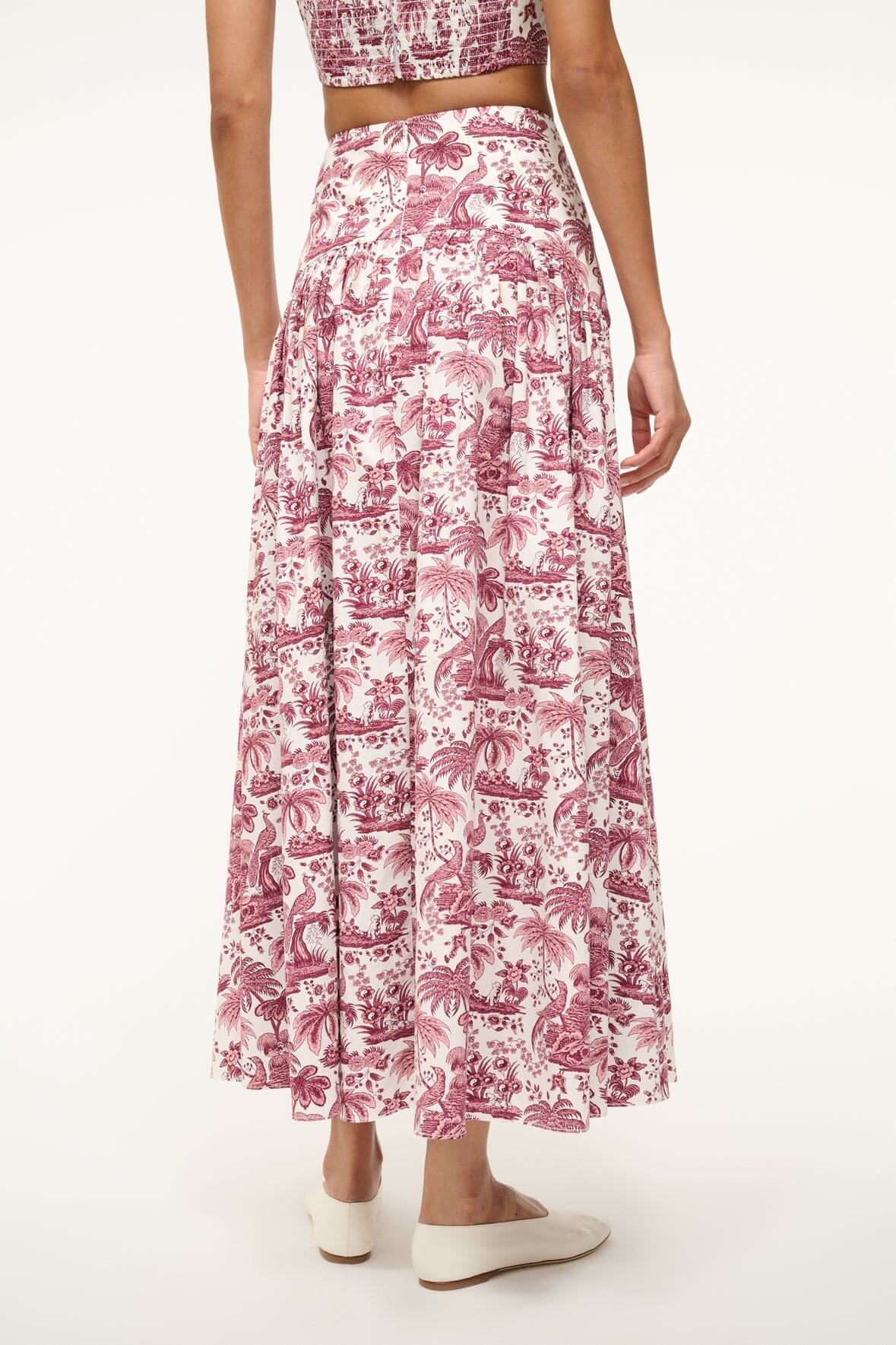 Procida Skirt in Bordeaux Toile