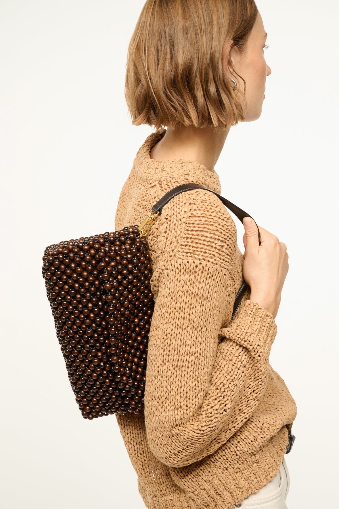 Timmy Shoulder Bag in Dark Brown