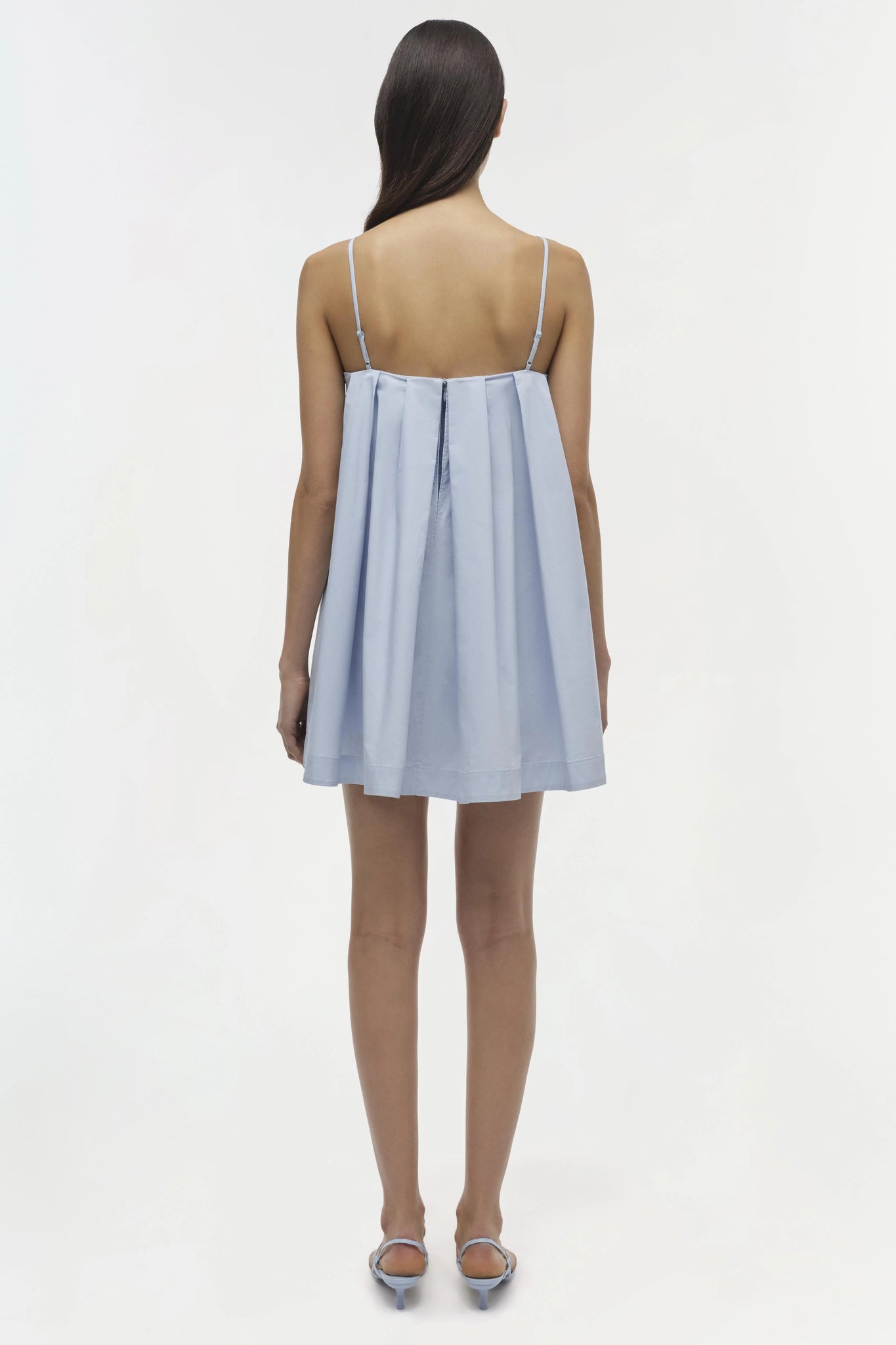 Kendall Cotton Mini Dress in Periwinkle Sky