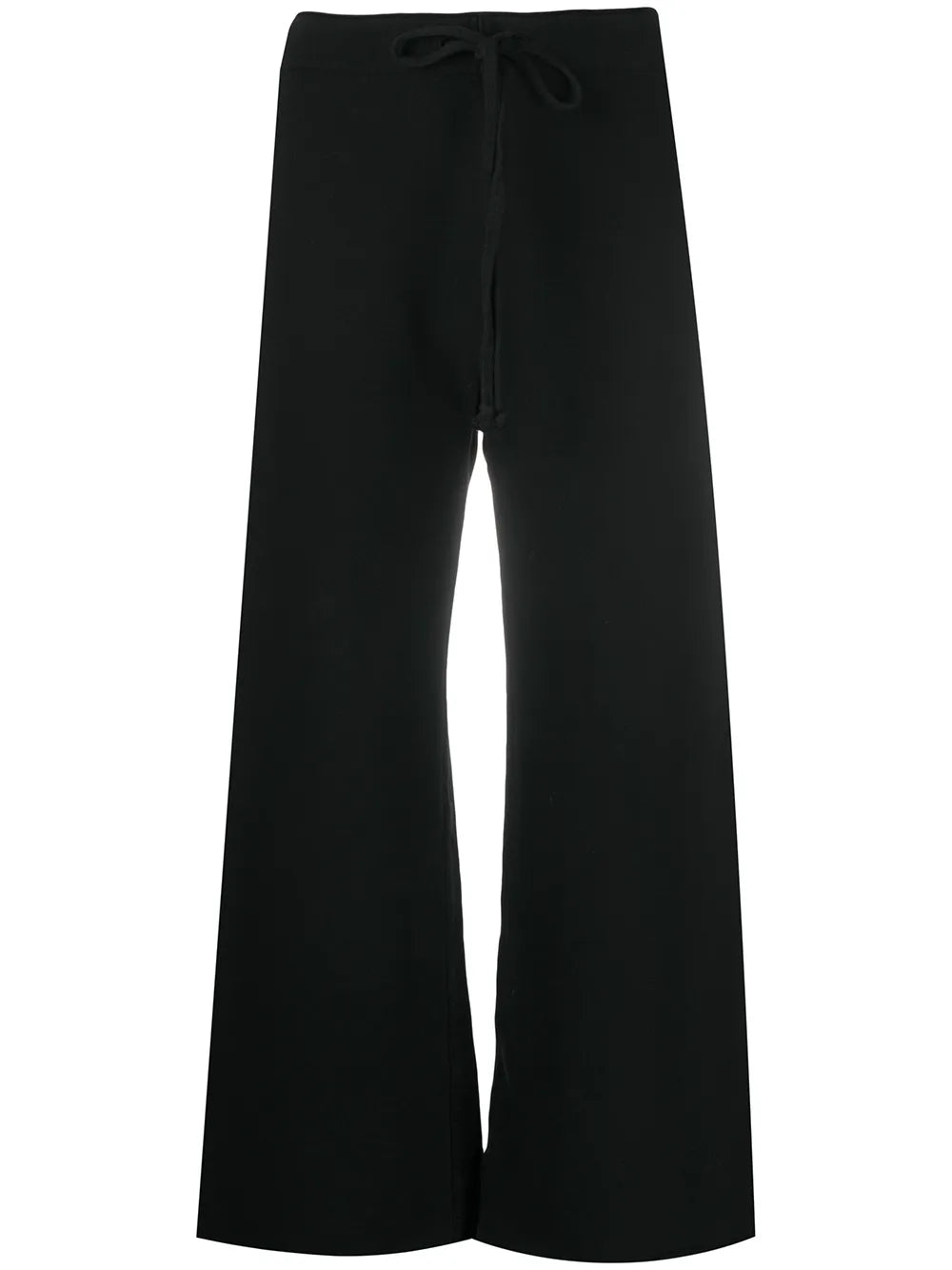 Kiki Sweatpant in Washed Black by Nili Lotan featuring a vintage-inspired wide cropped leg and raw-edge bottom.