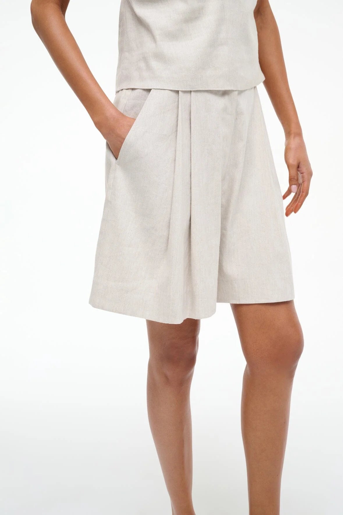 Cruz Linen Short in Natural