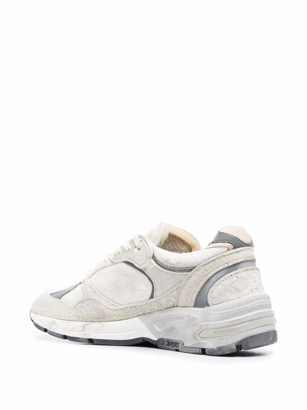 Dad Star Sneaker in White/Silver