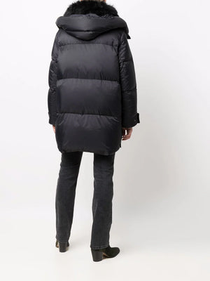 Doudoune 83cm Coat in Noir