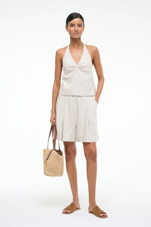 Cruz Linen Short in Natural