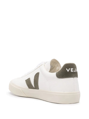 Campo Chromefree Leather Sneakers in Extra White/Kaki