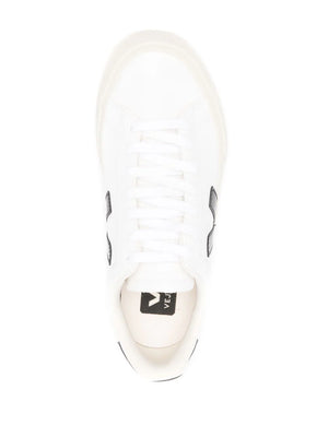 Campo Chromefree Leather Sneakers in Extra White/Black