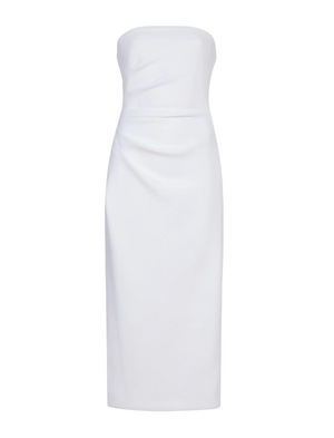 Compact Terry Jersey Dress in White