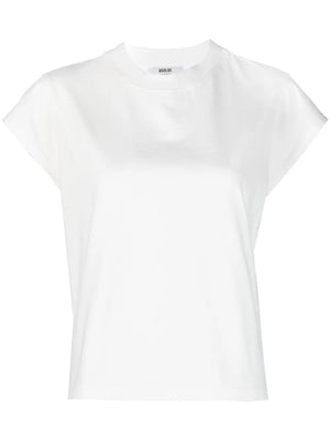 Bryce Cap Sleeve Tee in White by Agolde - A stylish and modern basic tee crafted from 100% breathable cotton.