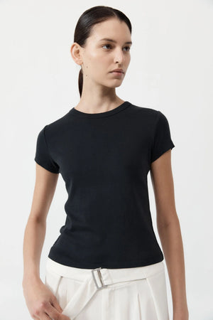 Organic Cotton Baby Tee in Jet Black