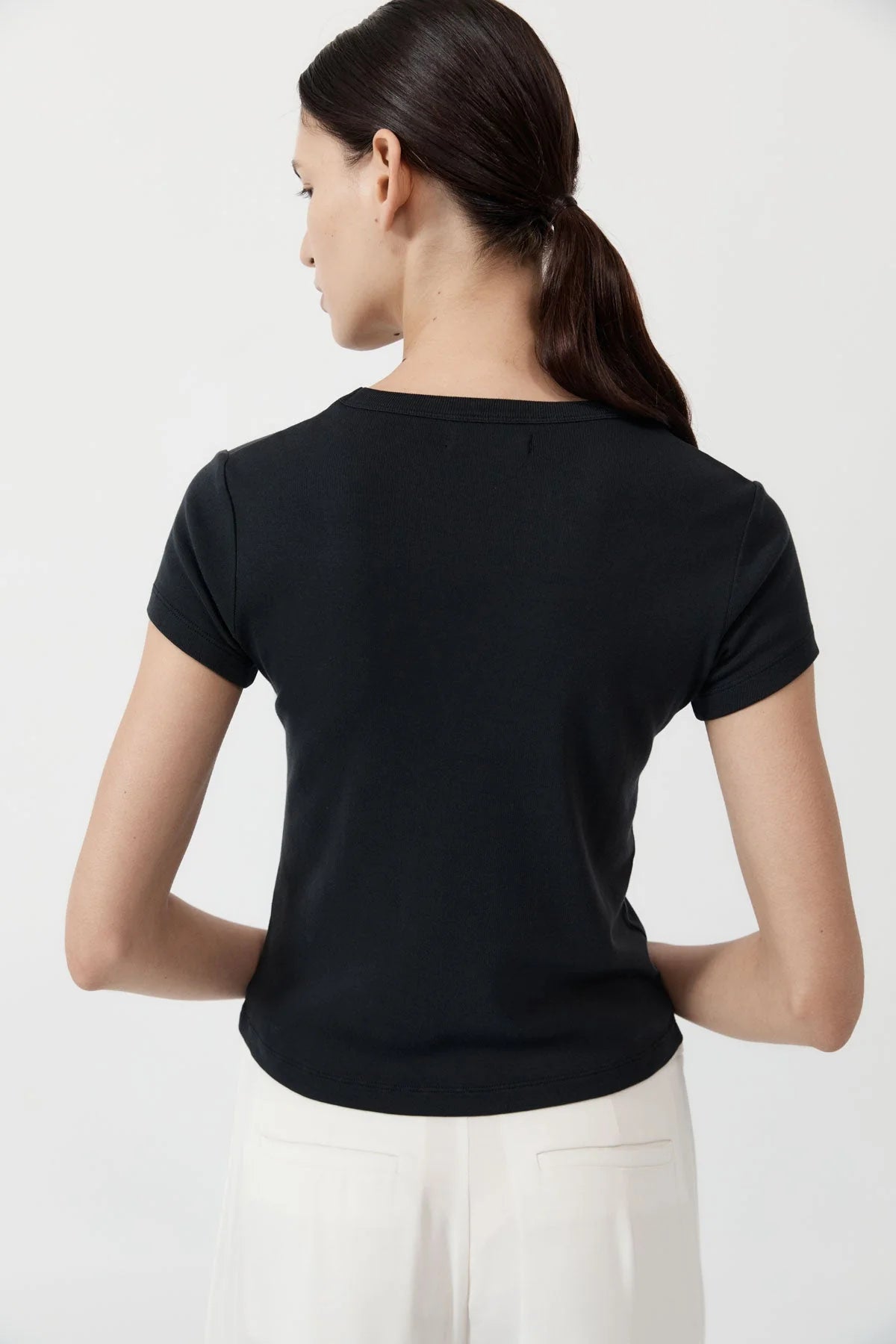 Organic Cotton Baby Tee in Jet Black