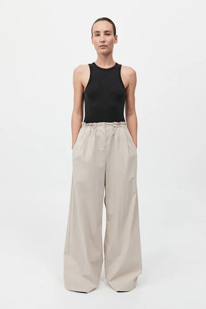 Petit Paperbag Waist Pants in Creme