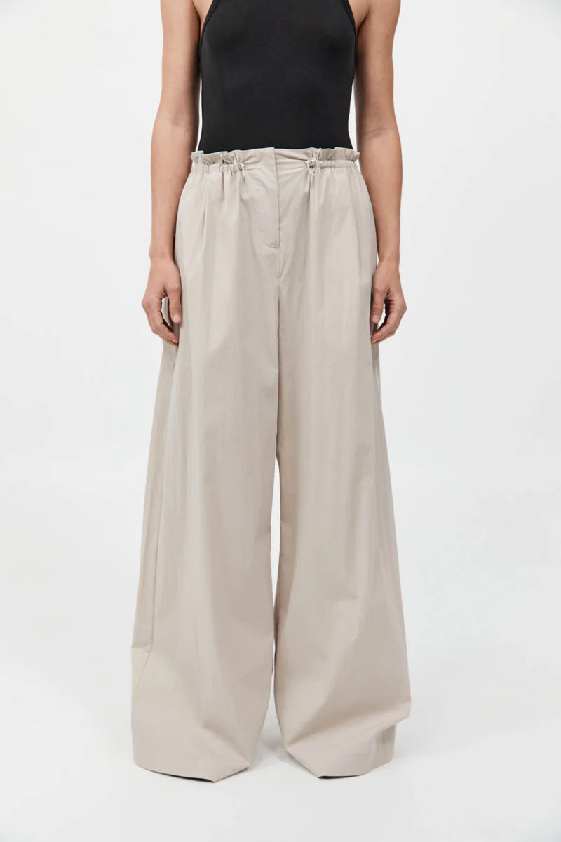 Petit Paperbag Waist Pants in Creme
