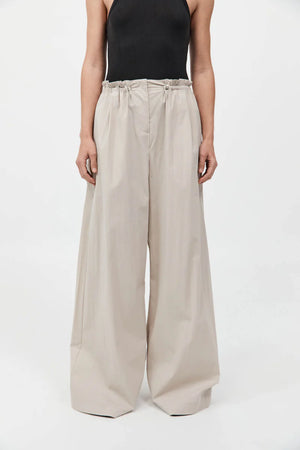 Petit Paperbag Waist Pants in Creme