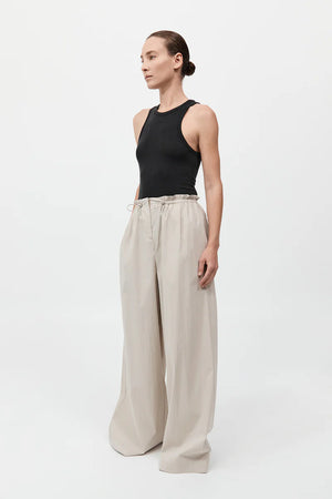 Petit Paperbag Waist Pants in Creme