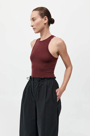 Jersey Tank in Currant