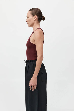 Jersey Tank in Currant