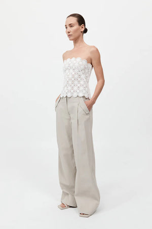 Doily Top in White