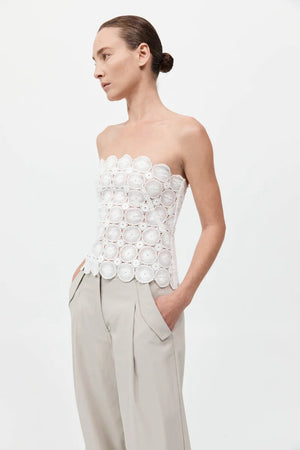 Doily Top in White
