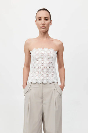 Doily Top in White