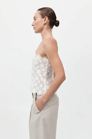 Doily Top in White