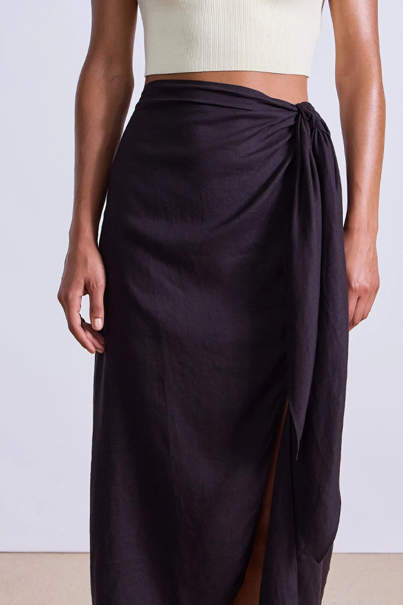 Lexi Sarong Skirt in Deep Espresso