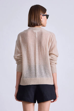 Softest Tissue Weight Sweater in Sand