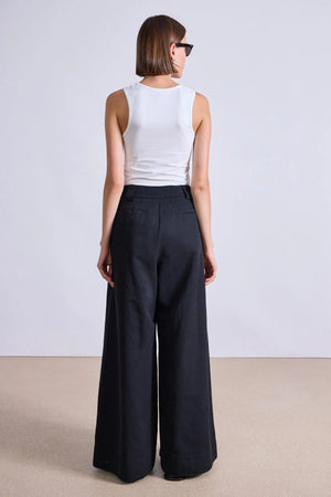 Eli Wide Leg Pant in Black