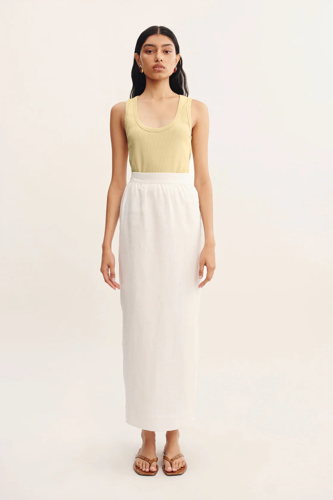 Bonnie Pencil Skirt in Ivory