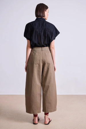 Cropped Cybil Trouser in Oak