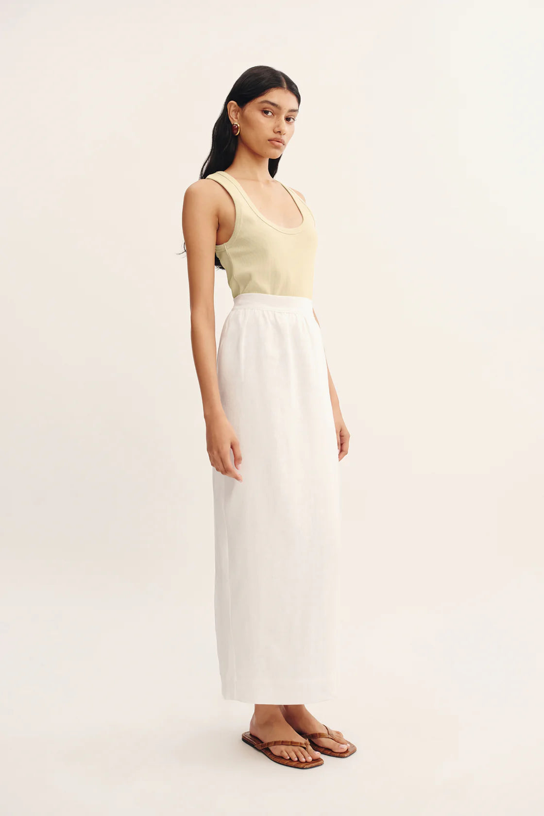 Bonnie Pencil Skirt in Ivory