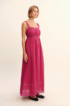 Grace Shift Dress in Dragon Fruit