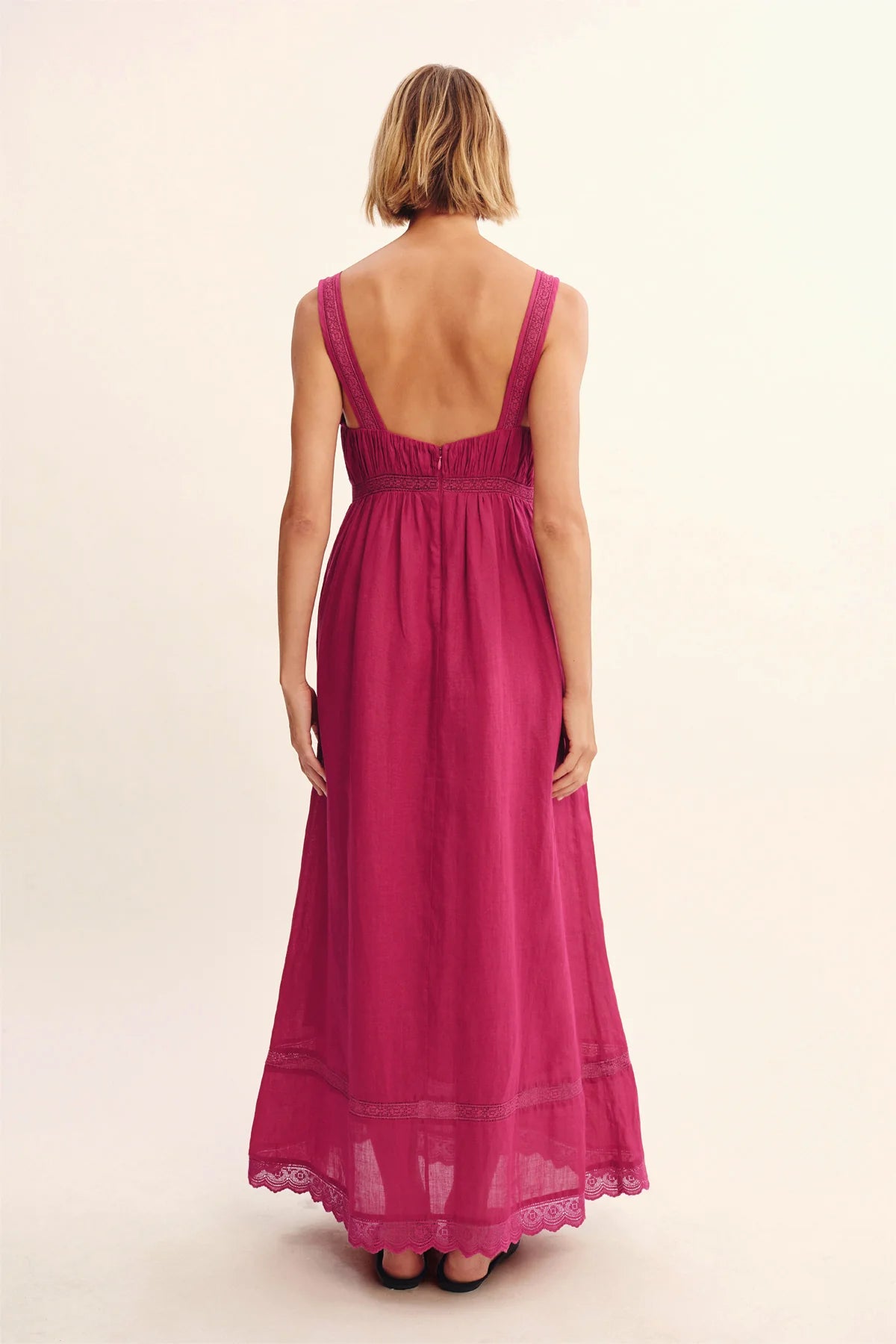 Grace Shift Dress in Dragon Fruit