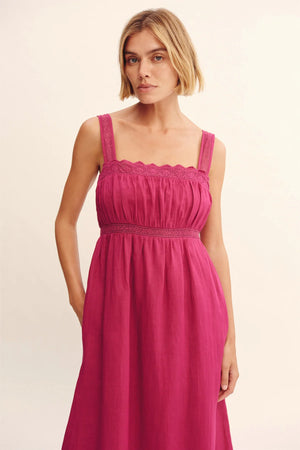Grace Shift Dress in Dragon Fruit