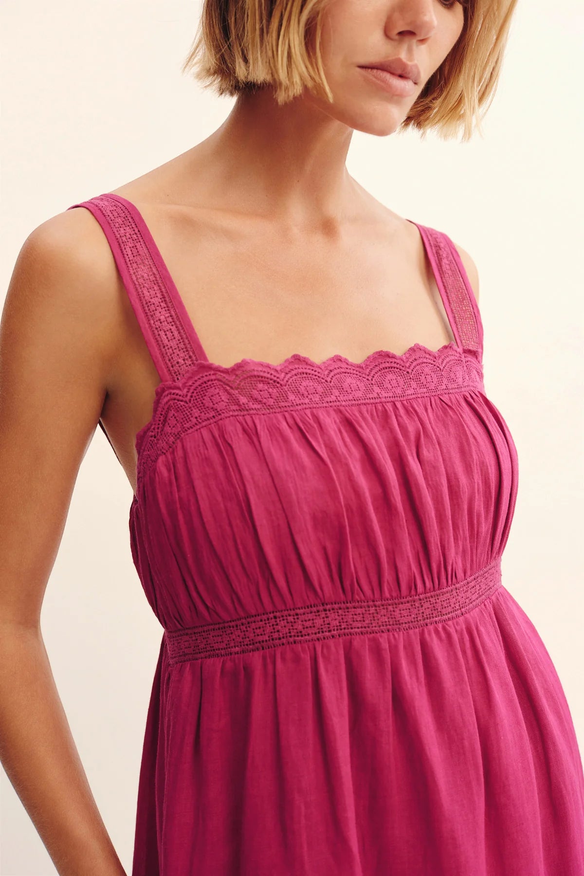 Grace Shift Dress in Dragon Fruit