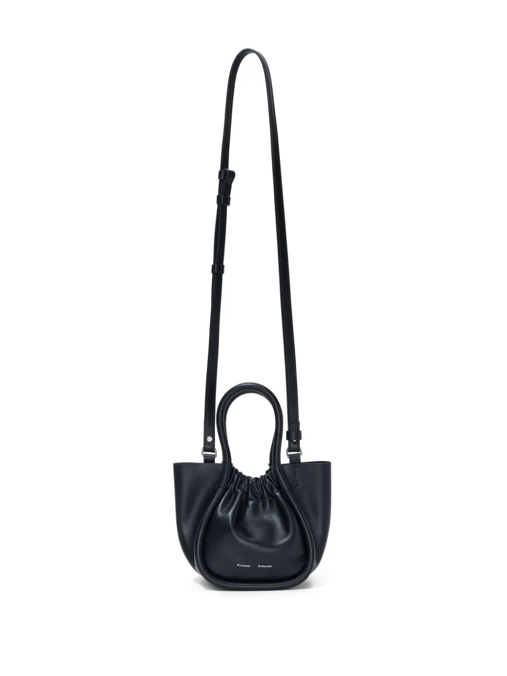 Extra Small Ruched Tote in Black