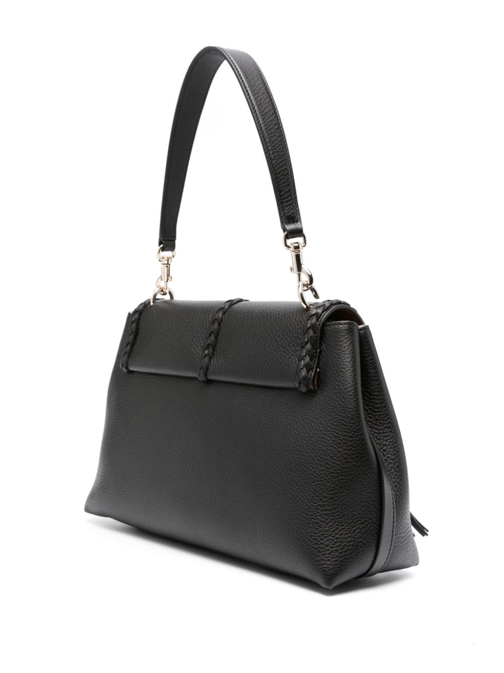 Penelope Medium Soft Shoulder Bag in Black