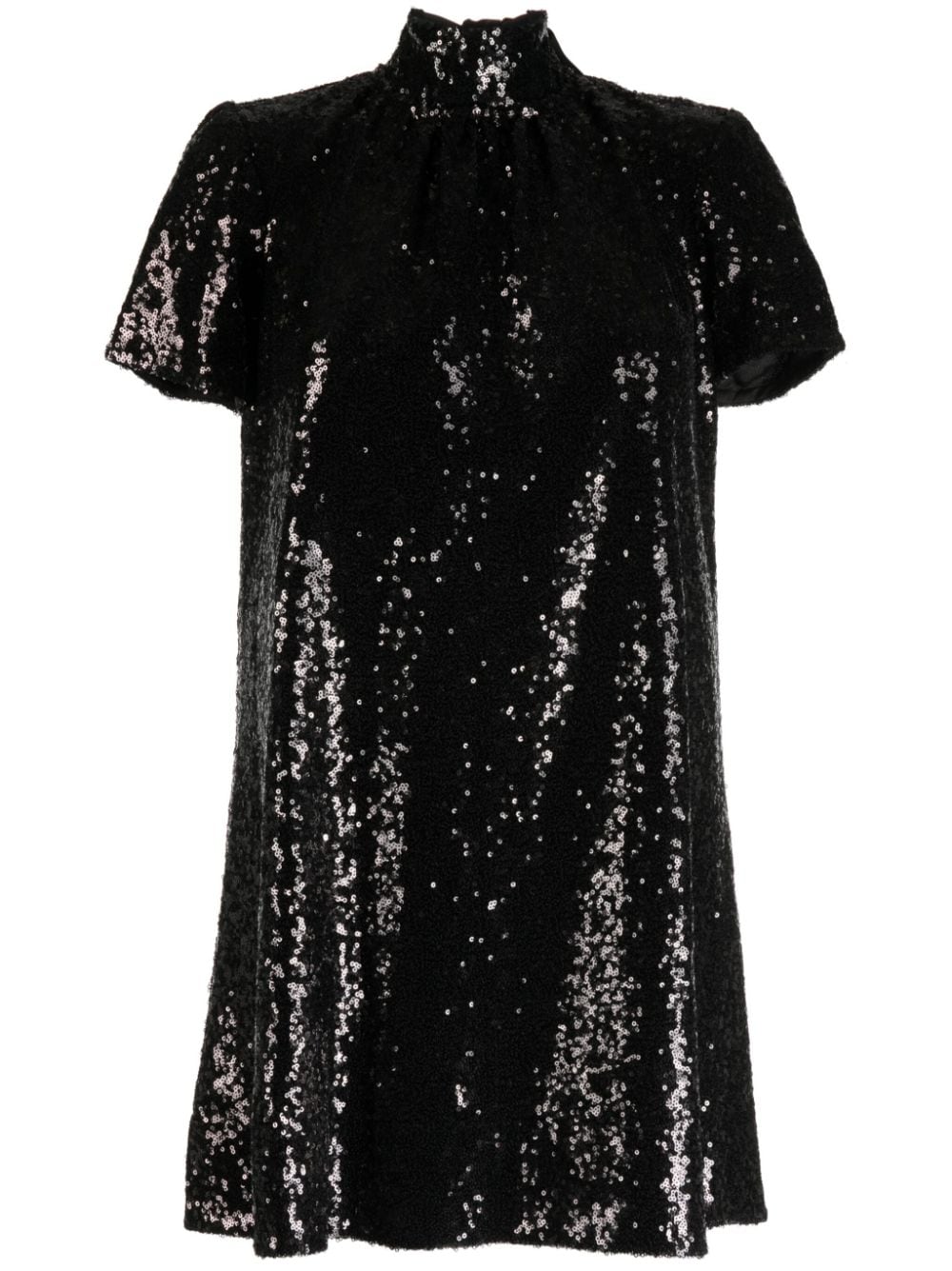 Mini Ilana Dress in Black Sequin