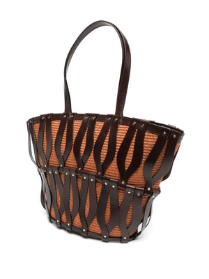 Indra Large Tote in Chocolate/Henna
