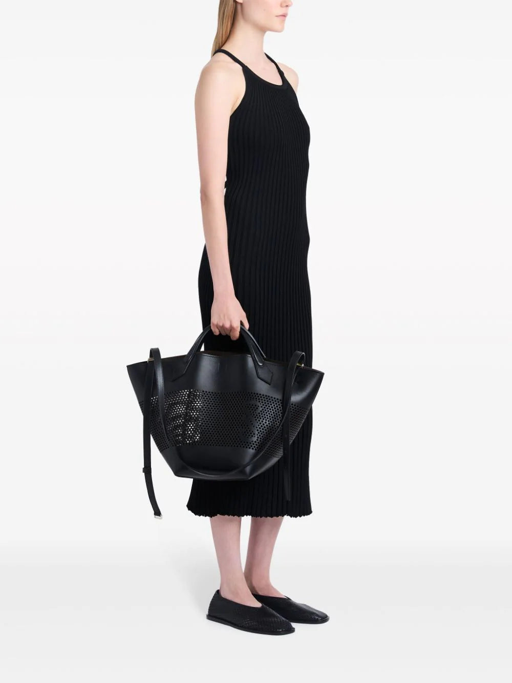 Large Chelsea Tote in Perforated Leather
