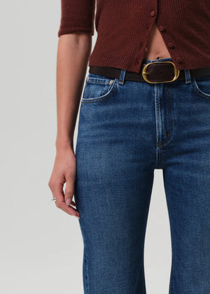 Full view of Kimberly 70's Flare in Cruise against a neutral background, capturing its retro-inspired style.