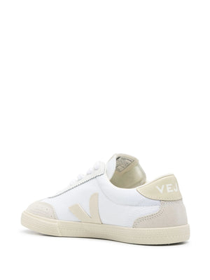 Volley Canvas Sneakers in White_Pierre