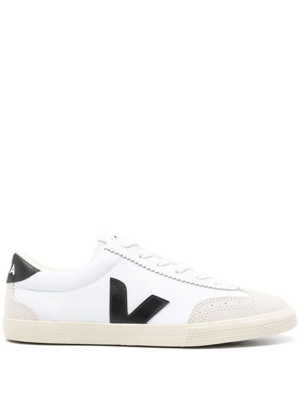 Volley Canvas Sneakers in White_Black